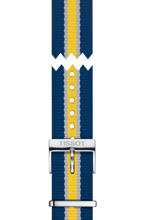 Tissot Quickster Chronograph NBA Golden State Warriors White Dial Two Tone NATO Strap Watch for Men - T095.417.17.037.15 Buy Now By Tissot