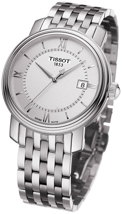 Tissot T Classic Bridgeport Silver Dial Silver Mesh Bracelet Watch For Men - T097.410.11.038.00 Buy Now By Tissot
