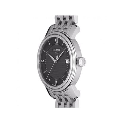 Tissot T Classic Bridgeport Black Dial Silver Steel Strap Watch For Men - T097.410.11.058.00 Buy Now By Tissot