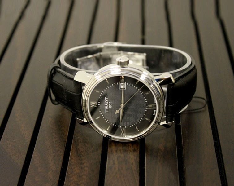 Tissot T Classic Bridgeport Black Dial Black Leather Strap Watch For Men - T097.410.16.058.00 Buy Now By Tissot