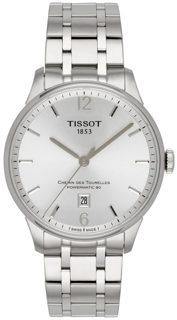 Tissot Chemin Des Tourelles Powermatic 80 Silver Dial Silver Steel Strap Watch For Men - T099.407.11.037.00 Buy Now By Tissot