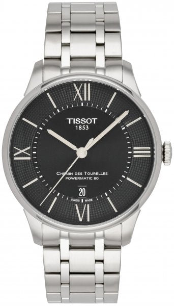 Tissot Chemin Des Tourelles Powermatic 80 Blue Dial Silver Steel Strap Watch for Men - T099.407.11.048.00 Buy Now By Tissot