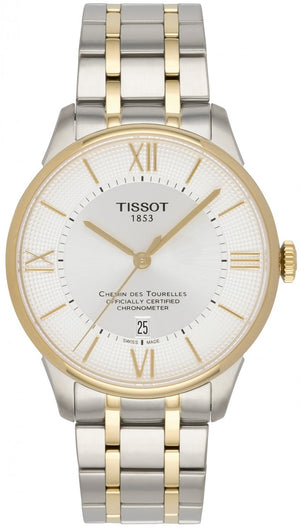 Tissot Chemin Des Tourelles Powermatic 80 Cosc Silver Dial Two Tone Steel Strap Watch For Men - T099.408.22.038.00 Buy Now By Tissot