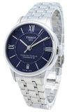 Tissot Chemin Des Tourelles Powermatic 80 Lady Blue Dial Silver Steel Strap Watch For Women - T099.207.11.048.00 Buy Now By Tissot