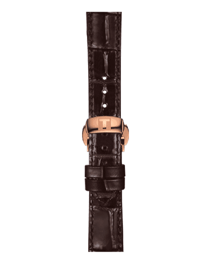 Tissot Chemin Des Tourelles Powermatic 80 Lady Brown Dial Brown Leather Strap Watch For Women - T099.207.36.447.00 Buy Now By Tissot