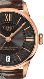 Tissot Chemin Des Tourelles Powermatic 80 Lady Brown Dial Brown Leather Strap Watch For Women - T099.207.36.448.00 Buy Now By Tissot