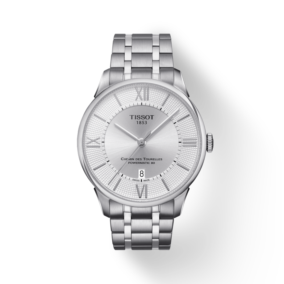 Tissot Chemin Des Tourelles Powermatic 80 Silver Dial Silver Steel Strap Watch For Men - T099.407.11.038.00 Buy Now By Tissot