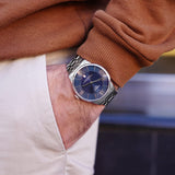 Tissot Chemin Des Tourelles Powermatic 80 Blue Dial Silver Steel Strap Watch for Men - T099.407.11.048.00 Buy Now By Tissot