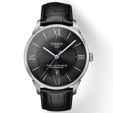 Tissot Chemin Des Tourelles Powermatic 80 Black Dial Black Leather Strap Watch For Men - T099.407.16.058.00 Buy Now By Tissot