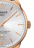 Tissot Chemin Des Tourelles Powermatic 80 Silver Dial Brown Leather Strap Watch For Men - T099.407.36.037.00 Buy Now By Tissot