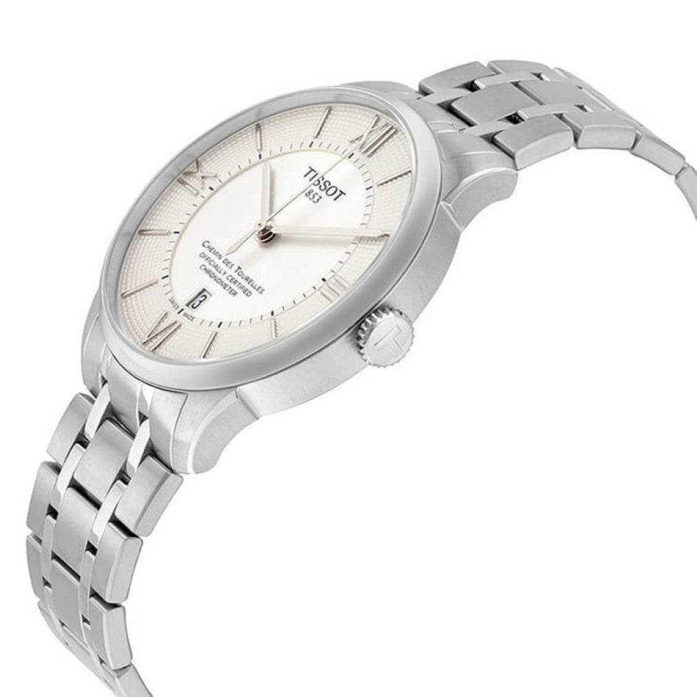 Tissot T Classic Chemin Des Tourelles Silver Dial Silver Steel Strap Watch For Men - T099.408.11.038.00 Buy Now By Tissot