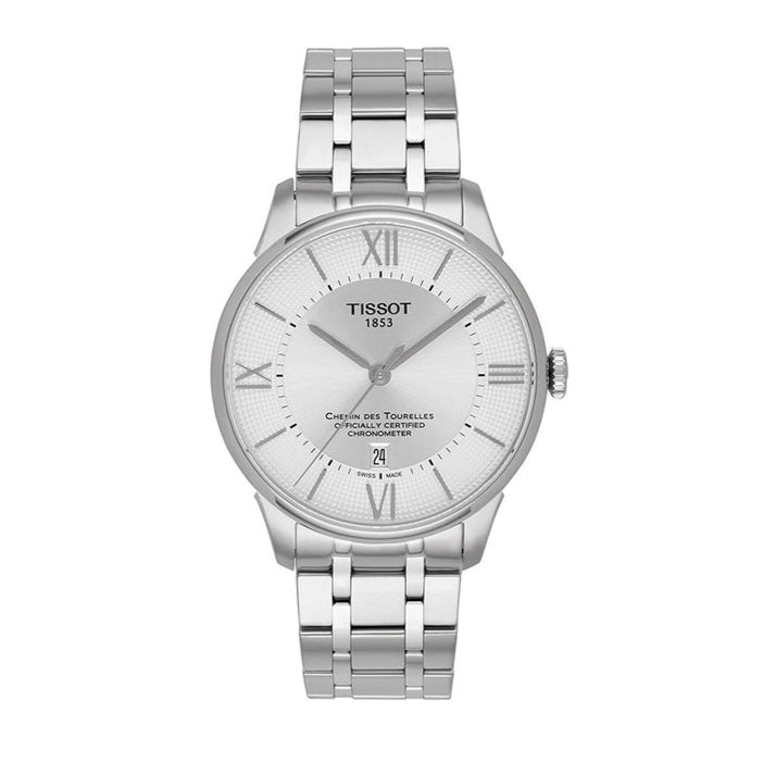 Tissot T Classic Chemin Des Tourelles Silver Dial Silver Steel Strap Watch For Men - T099.408.11.038.00 Buy Now By Tissot
