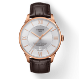 Tissot Chemin Des Tourelles Powermatic 80 Cosc Silver Dial Brown Leather Strap Watch For Men - T099.408.36.038.00 Buy Now By Tissot