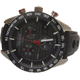 Tissot PRS 516 Chronograph Black Dial Black Leather Strap Watch For Men - T100.417.16.051.00 Buy Now By Tissot