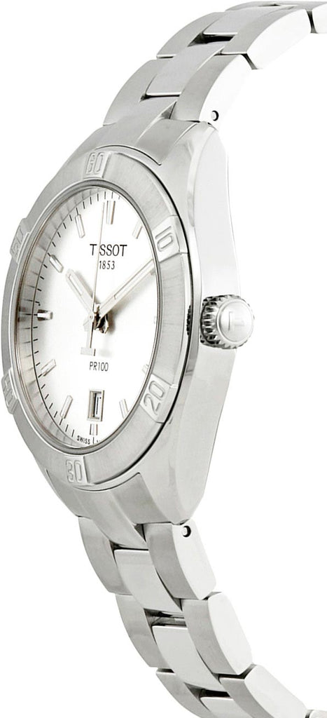 Tissot PR 100 Sport Chic Silver Dial Silver Steel Strap Watch for Women - T101.910.11.031.00 Buy Now By Tissot