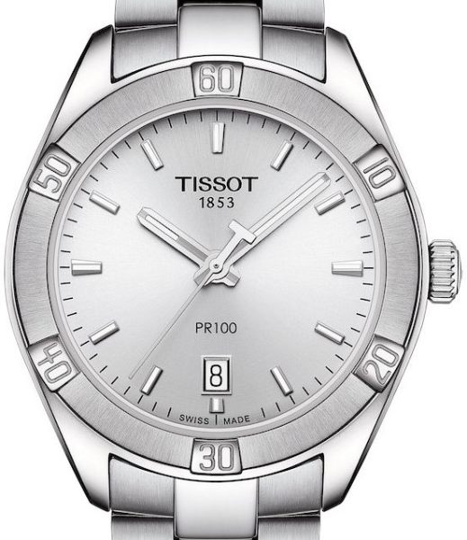Tissot PR 100 Sport Chic Silver Dial Silver Steel Strap Watch for Women - T101.910.11.031.00 Buy Now By Tissot