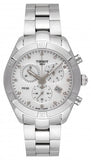 Tissot PR 100 Sport Chic Chronograph Diamonds Mother of Pearl Dial Silver Steel Strap Watch for Women - T101.917.11.116.00 Buy Now By Tissot