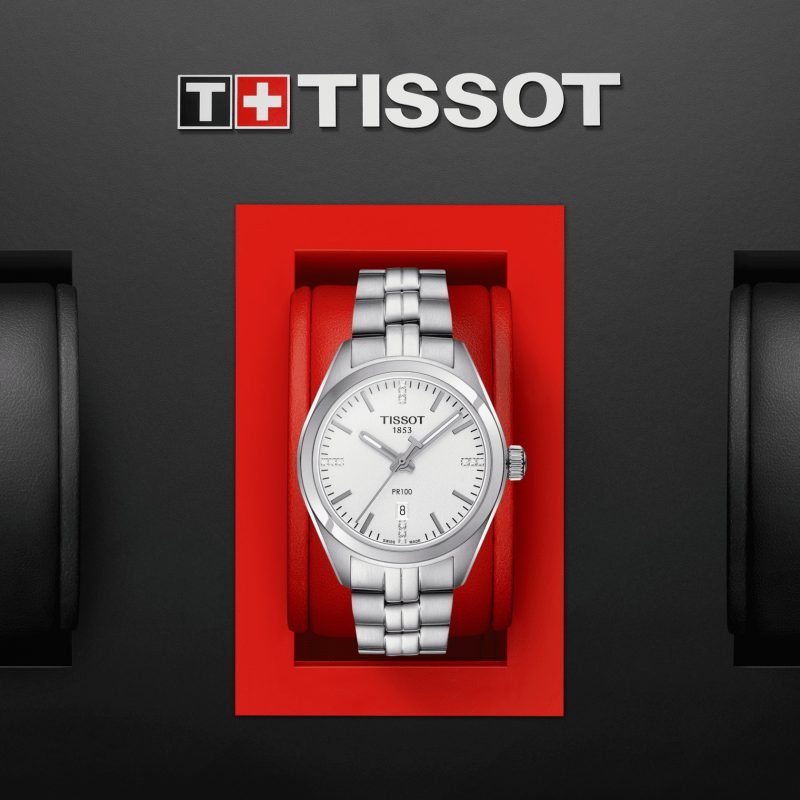 Tissot T Classic PR 100 Lady Silver Dial Watch For Women - T101.210.11.036.00 Buy Now By Tissot
