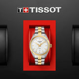 Tissot T Classic PR 100 Sport Chic White Dial Two Tone Steel Strap Watch For Women - T101.210.22.031.00 Buy Now By Tissot