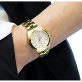 Tissot T Classic PR 100 Lady White Dial Gold Steel Strap Watch for Women - T101.210.33.031.00 Buy Now By Tissot