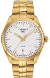 Tissot T Classic PR 100 Quartz White Dial Gold Steel Strap Watch for Men - T101.410.33.031.00 Buy Now By Tissot