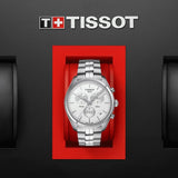 Tissot T Classic PR 100 Chronograph Silver Dial Silver Steel Strap Watch For Men - T101.417.11.031.00 Buy Now By Tissot