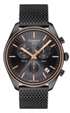Tissot T Classic PR 100 Chronograph Anthracite Black Dial Black Mesh Bracelet Watch For Men - T101.417.23.061.00 Buy Now By Tissot
