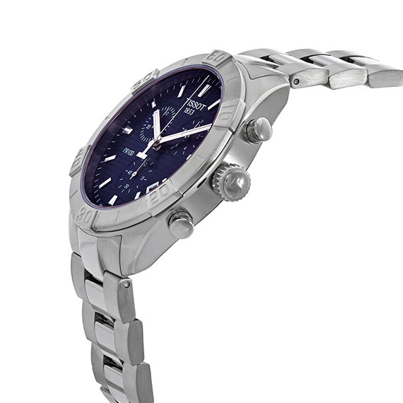 Tissot PR 100 Sport Quartz Chronograph Blue Dial Silver Steel Strap Watch For Men - T101.617.11.041.00 Buy Now By Tissot