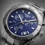 Tissot PR 100 Sport Quartz Chronograph Blue Dial Silver Steel Strap Watch For Men - T101.617.11.041.00 Buy Now By Tissot