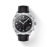 Tissot PR 100 Sport Quartz Chronograph Black Dial Black Leather Strap Watch For Men - T101.617.16.051.00 Buy Now By Tissot