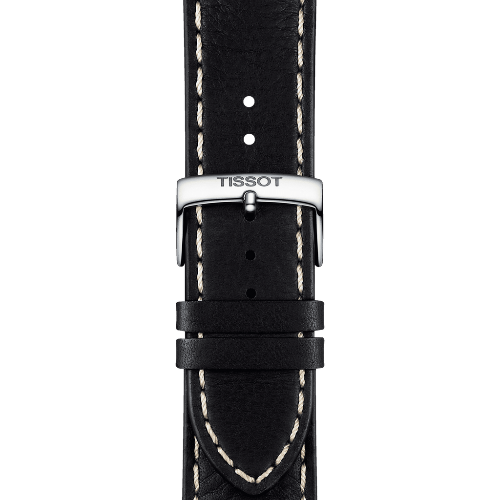 Tissot PR 100 Sport Quartz Chronograph Black Dial Black Leather Strap Watch For Men - T101.617.16.051.00 Buy Now By Tissot