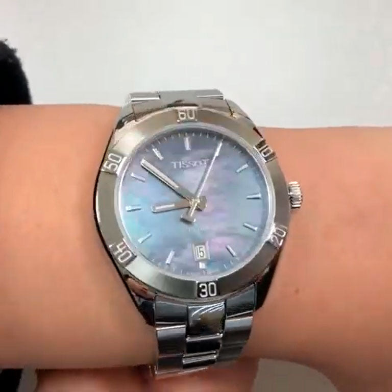 Tissot PR 100 Sport Chic Mother of Pearl Dial Watch For Women - T101.910.11.121.00 Buy Now By Tissot