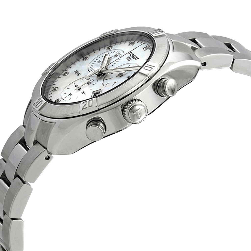 Tissot PR 100 Sport Chic Chronograph Silver Dial Silver Steel Strap Watch for Women - T101.917.11.031.00 Buy Now By Tissot
