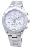 Tissot PR 100 Sport Chic Chronograph Diamonds Mother of Pearl Dial Silver Steel Strap Watch for Women - T101.917.11.116.00 Buy Now By Tissot