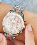 Tissot PR 100 Sport Chic Chronograph Diamonds Mother of Pearl Dial Two Tone Steel Strap Watch for Women - T101.917.22.116.00 Buy Now By Tissot