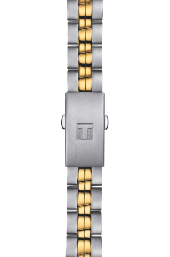Tissot T Classic PR 100 Sport Chic White Dial Two Tone Steel Strap Watch For Women - T101.210.22.031.00 Buy Now By Tissot