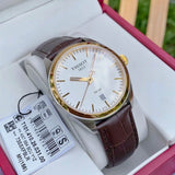 Tissot T Classic PR 100 Quartz White Dial Brown Leather Strap Watch for Men - T101.410.26.031.00 Buy Now By Tissot