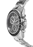 Tissot V8 Quartz Chronograph Black Dial Silver Steel Strap Watch For Men - T106.417.11.051.00 Buy Now By Tissot