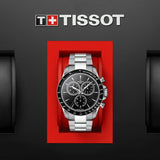Tissot V8 Quartz Chronograph Black Dial Silver Steel Strap Watch For Men - T106.417.11.051.00 Buy Now By Tissot
