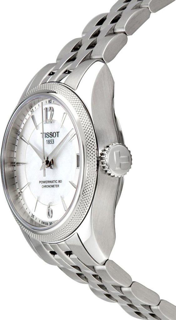 Tissot Ballade Powermatic 80 Automatic Mother of Pearl Dial Silver Steel Strap Watch For Women - T108.208.11.117.00 Buy Now By Tissot