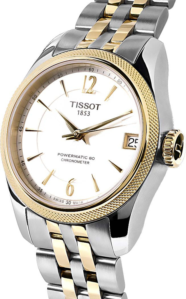 Tissot Ballade Powermatic 80 Mother of Pearl Silver Dial Two Tone Steel Strap Watch For Women - T108.208.22.117.00 Buy Now By Tissot