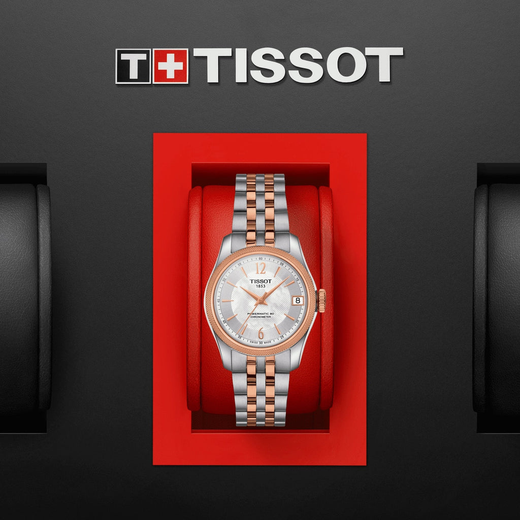 Tissot Ballade Powermatic 80 Cosc Mother of Pearl Dial Two Tone Steel Strap Watch For Women - T108.208.22.117.01 Buy Now By Tissot