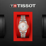 Tissot Ballade Powermatic 80 Cosc Mother of Pearl Dial Two Tone Steel Strap Watch For Women - T108.208.22.117.01 Buy Now By Tissot