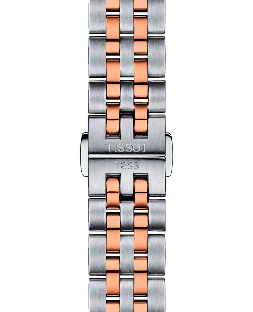 Tissot Ballade Powermatic 80 Cosc Mother of Pearl Dial Two Tone Steel Strap Watch For Women - T108.208.22.117.01 Buy Now By Tissot