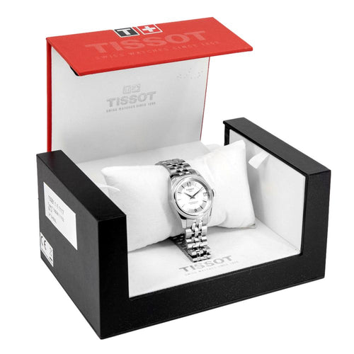 Tissot Ballade Powermatic 80 Automatic Mother of Pearl Dial Silver Steel Strap Watch For Women - T108.208.11.117.00 Buy Now By Tissot