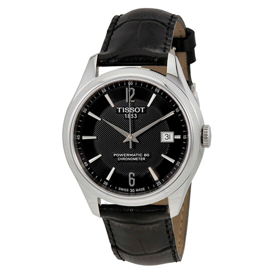 Tissot Ballade Powermatic 80 Cosc Black Dial Black Leather Strap Watch For Men - T108.408.16.057.00 Buy Now By Tissot