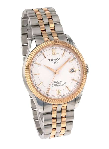 Tissot Ballade Powermatic 80 Mother of Pearl Silver Dial Two Tone Steel Strap Watch For Women - T108.208.22.117.00 Buy Now By Tissot