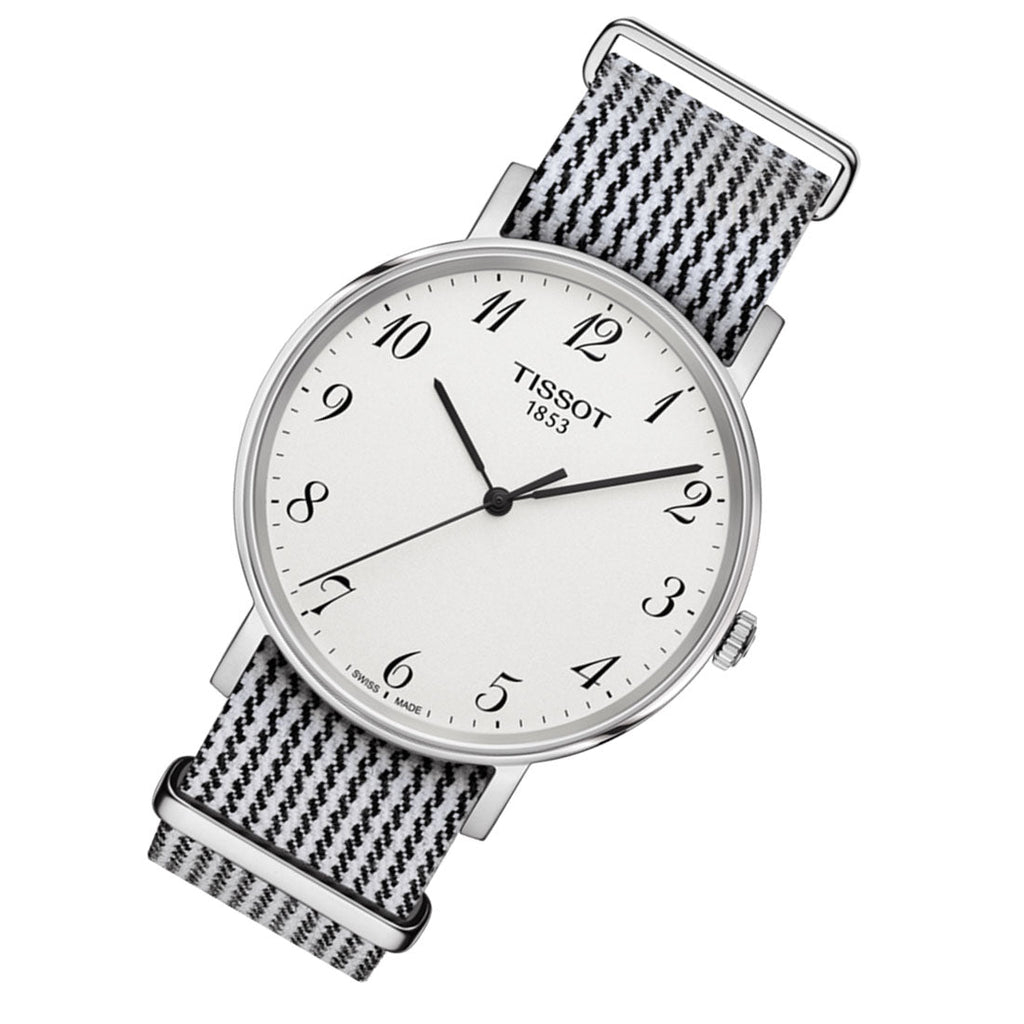 Tissot T Classic Everytime Medium White Dial Two Tone NATO Strap Watch for Women - T109.410.18.032.00 Buy Now By Tissot