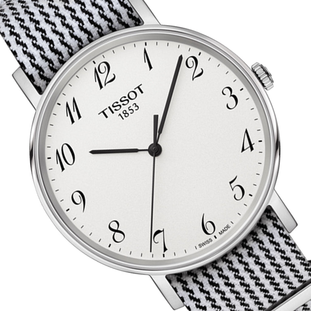 Tissot T Classic Everytime Medium White Dial Two Tone NATO Strap Watch for Women - T109.410.18.032.00 Buy Now By Tissot