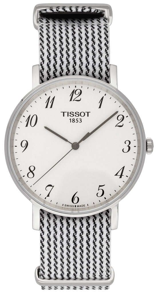 Tissot T Classic Everytime Medium White Dial Two Tone NATO Strap Watch for Women - T109.410.18.032.00 Buy Now By Tissot